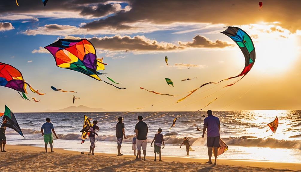 vibrant kite flying traditions